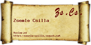 Zsemle Csilla névjegykártya